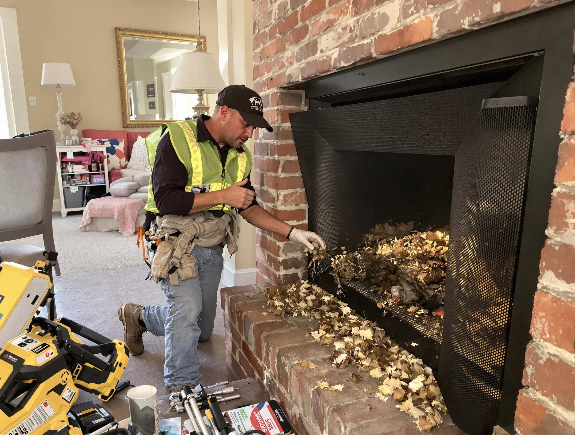 Safe screening installation by Peoria Chimney Sweep in Peoria, AZ