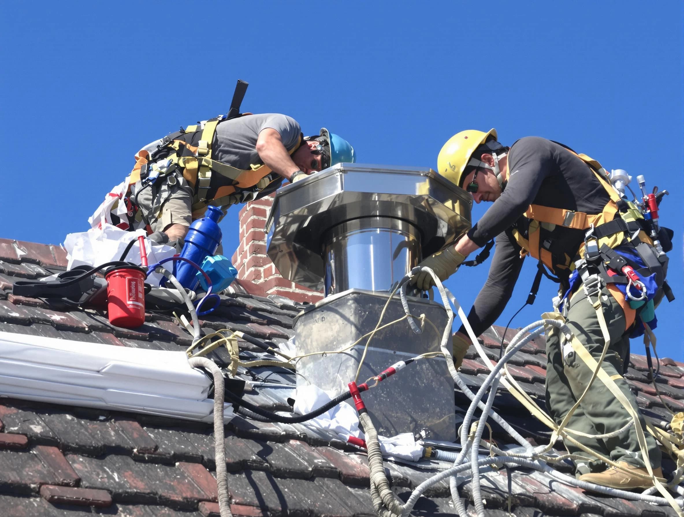 Protective chimney cap installed by Peoria Chimney Sweep in Peoria, AZ