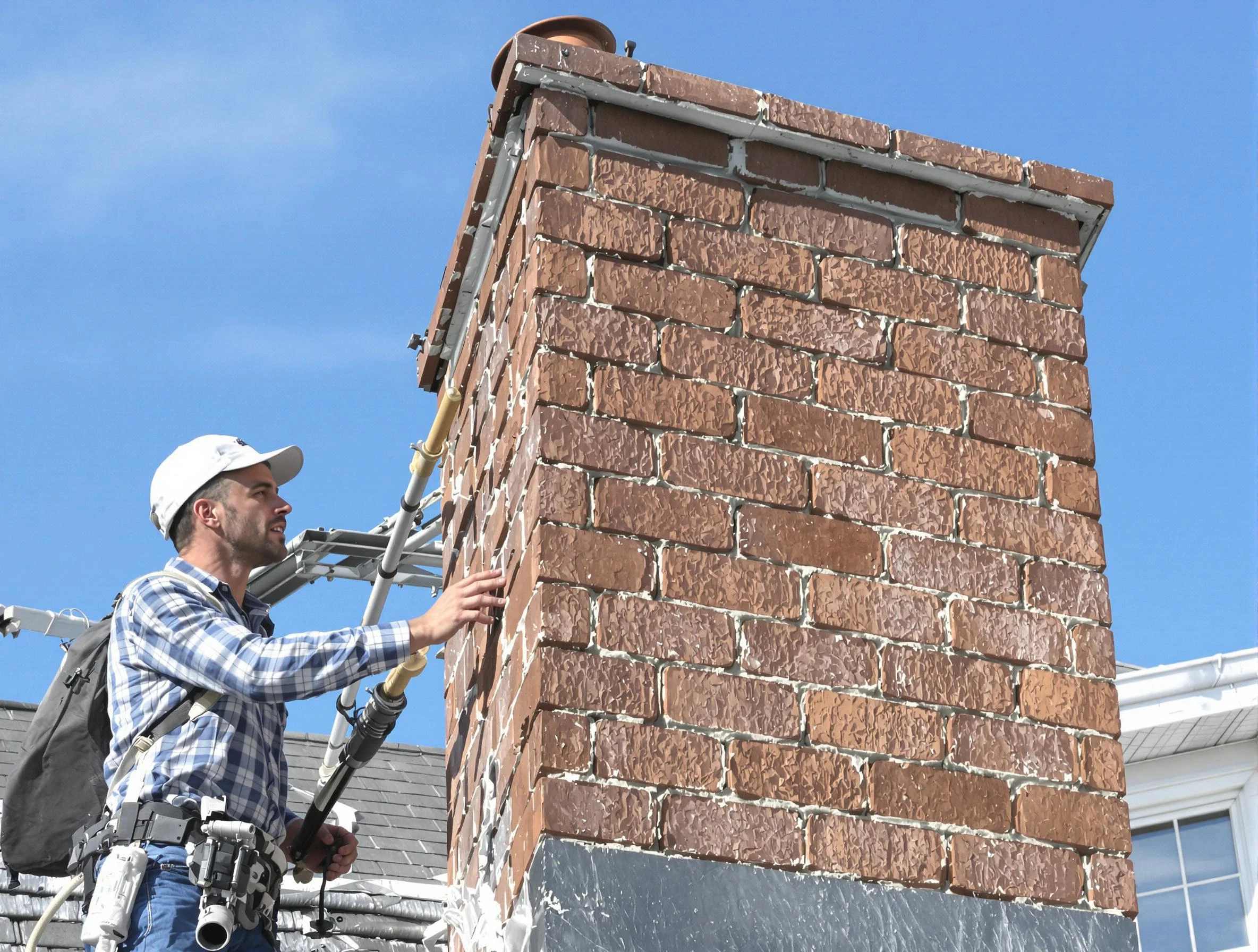 Brickwork for a chimney rebuild by Peoria Chimney Sweep in Peoria, AZ
