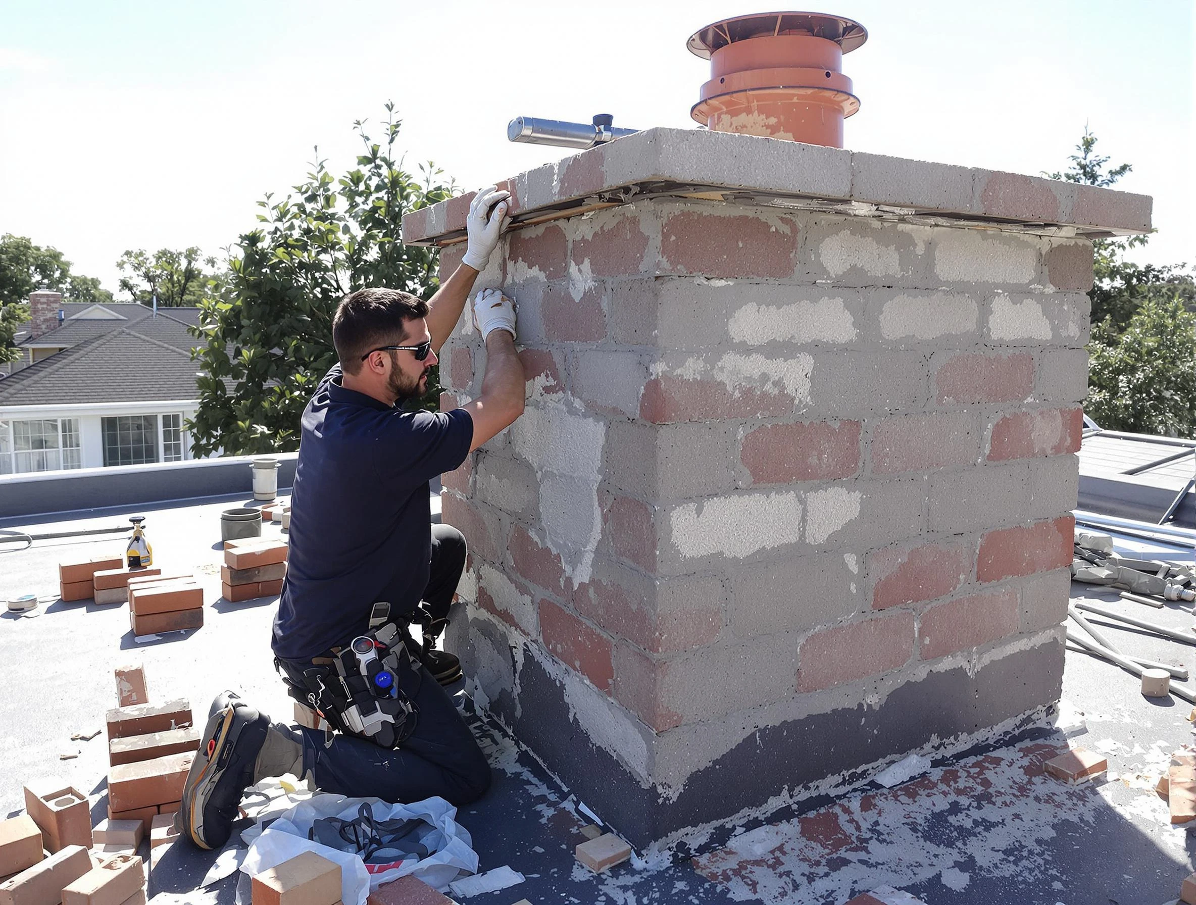 Advanced chimney repair process by Peoria Chimney Sweep in Peoria, AZ